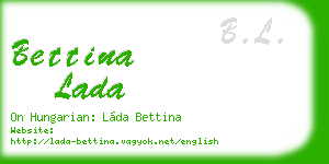 bettina lada business card
